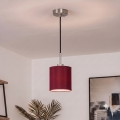 Brilagi - Lámpara colgante LED con cable NUBILA 1xE27/60W/230V Ø 14 cm negro/rojo pompeyano