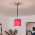 Brilagi - Lámpara colgante LED con cable NUBILA 1xE27/60W/230V Ø 14 cm negro/rosa