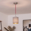 Brilagi - Lámpara colgante LED con cable NUBILA 1xE27/60W/230V Ø 14 cm rojo/gris