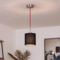 Brilagi - Lámpara colgante LED con cable NUBILA 1xE27/60W/230V Ø 14 cm rojo/negro