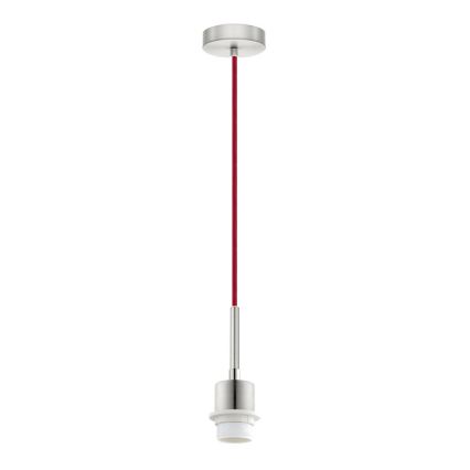 Brilagi - Lámpara colgante LED con cable NUBILA 1xE27/60W/230V Ø 14 cm rojo/negro