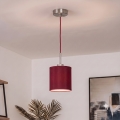 Brilagi - Lámpara colgante LED con cable NUBILA 1xE27/60W/230V Ø 14 cm rojo pompeyano