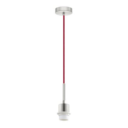 Brilagi - Lámpara colgante LED con cable NUBILA 1xE27/60W/230V Ø 14 cm rojo pompeyano