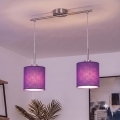 Brilagi - Lámpara colgante LED con cable NUBILA 2xE27/60W/230V violeta