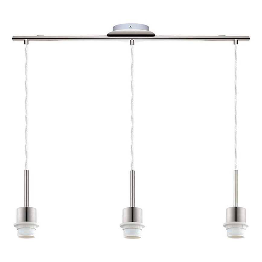 Brilagi - Lámpara colgante LED con cable NUBILA 3xE27/60W/230V blanca