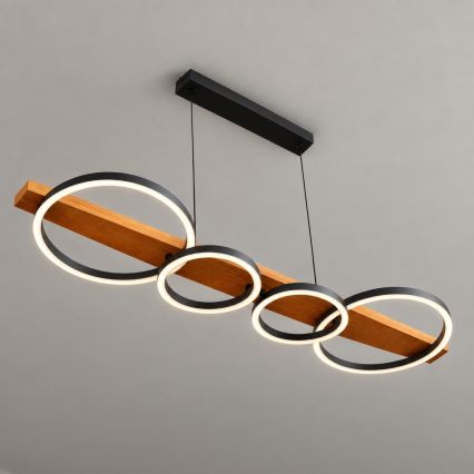 BRILAGI - Lámpara colgante LED con cable PLANK LED/35W/230V 4000K 30x100 cm madera