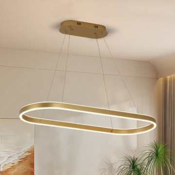 Brilagi - Lámpara colgante LED con cable PONDIE LED/44W/230V 80x30 cm dorada