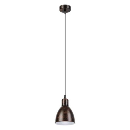 Brilagi - Lámpara colgante LED con cable RIDDY 1xE27/60W/230V cobre/pátina