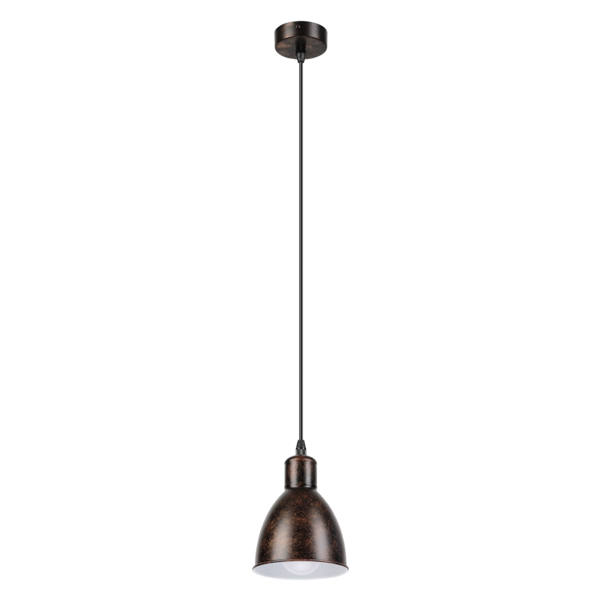 Brilagi - Lámpara colgante LED con cable RIDDY 1xE27/60W/230V cobre/pátina