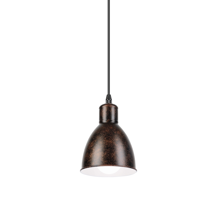 Brilagi - Lámpara colgante LED con cable RIDDY 1xE27/60W/230V cobre/pátina