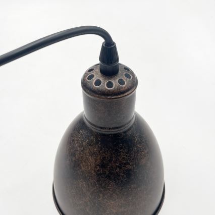 Brilagi - Lámpara colgante LED con cable RIDDY 3xE27/60W/230V cobre/pátina