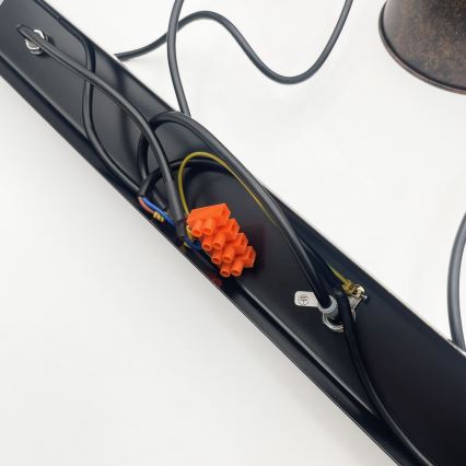 BRILAGI - Lámpara colgante LED con cable RIDDY 4xE27/60W/230V cobre/pátina