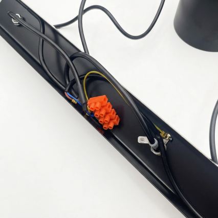 Brilagi - Lámpara colgante LED con cable RIDDY 4xE27/60W/230V negra