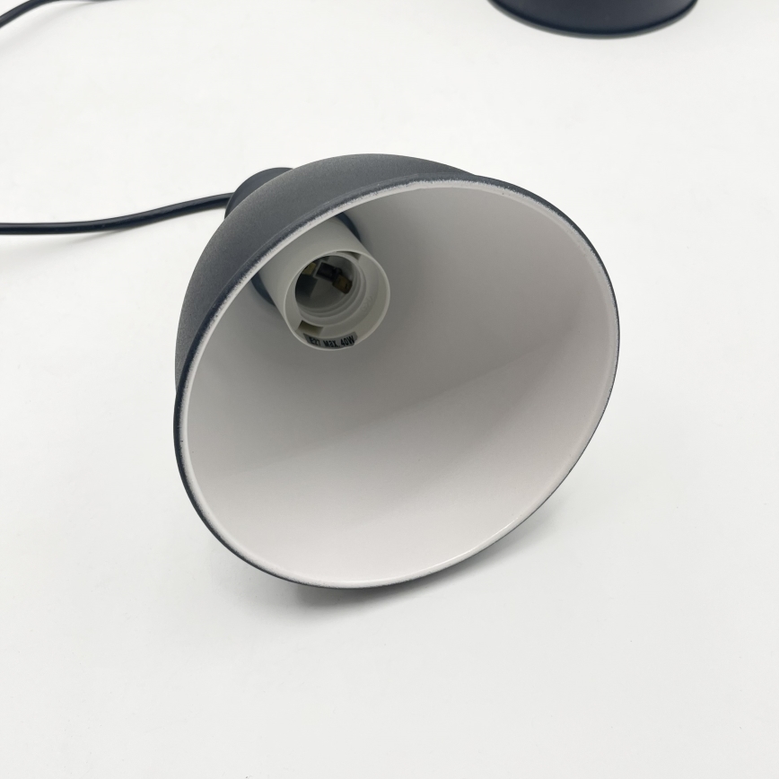 Brilagi - Lámpara colgante LED con cable RIDDY 4xE27/60W/230V negra