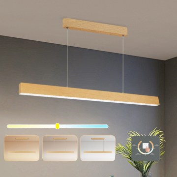 Brilagi - Lámpara colgante LED con cable SLEEKLINE LED/40W/230V 3000/4500/6000K acabado roble