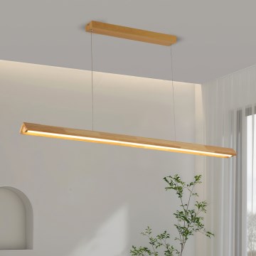 Brilagi - Lámpara colgante LED con cable UMEA WOOD LED/30W/230V 120 cm madera