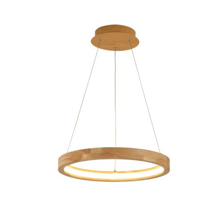 Brilagi - Lámpara colgante LED con cable UMEA WOOD LED/30W/230V, diámetro 40 cm, madera