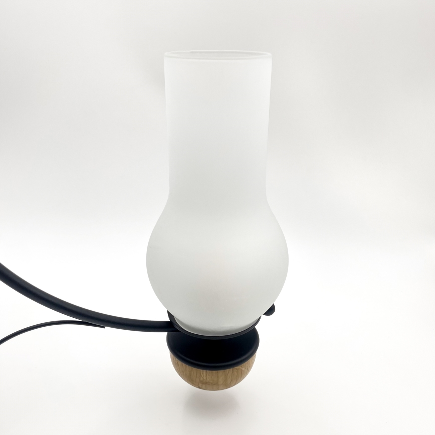 BRILAGI - Lámpara colgante LED con cadena COTTAGE 3xE14/40W/230V roble/negro/blanco