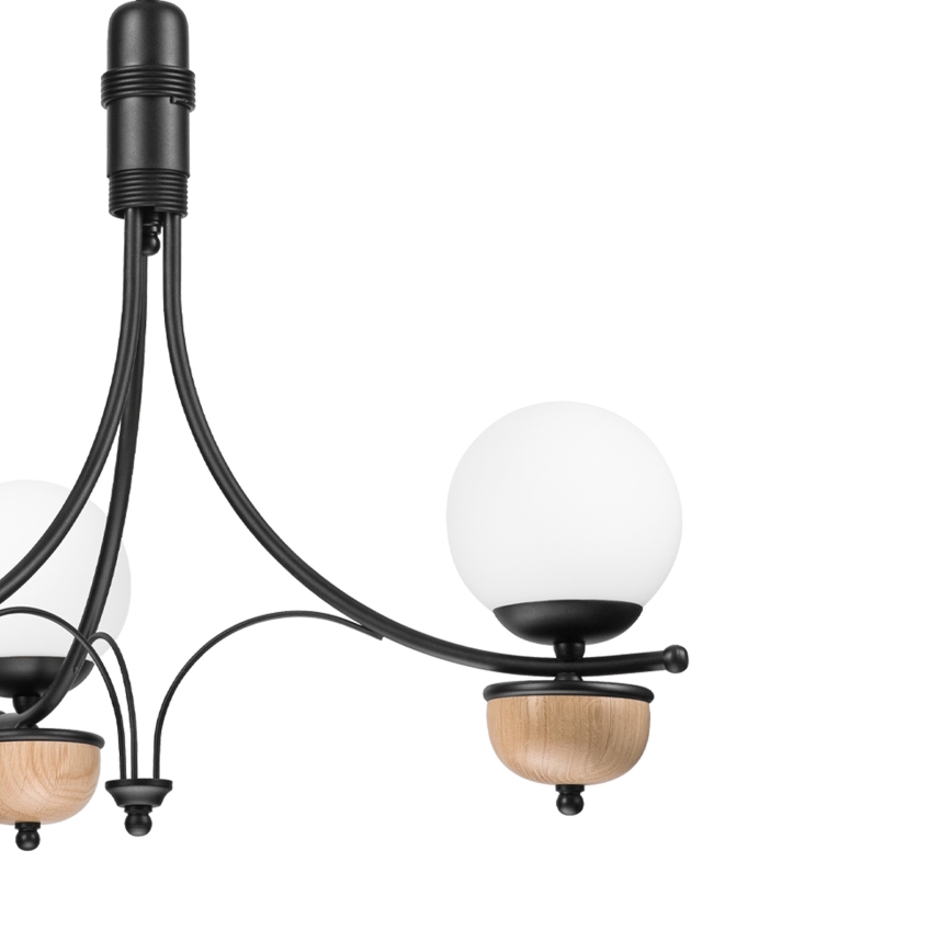 BRILAGI - Lámpara colgante LED con cadena COTTAGE 3xG9/40W/230V roble/blanco