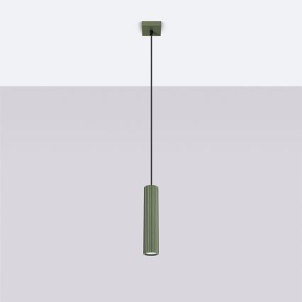 Brilagi - Lámpara colgante LED CRESTO 1xGU10/10W/230V verde