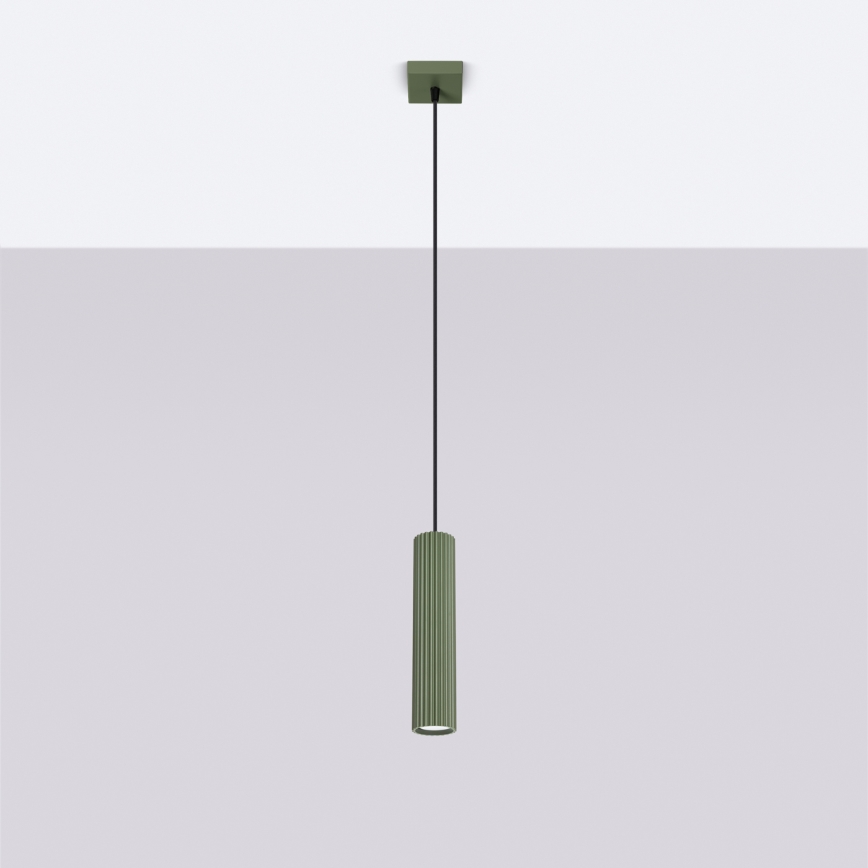 Brilagi - Lámpara colgante LED CRESTO 1xGU10/10W/230V verde