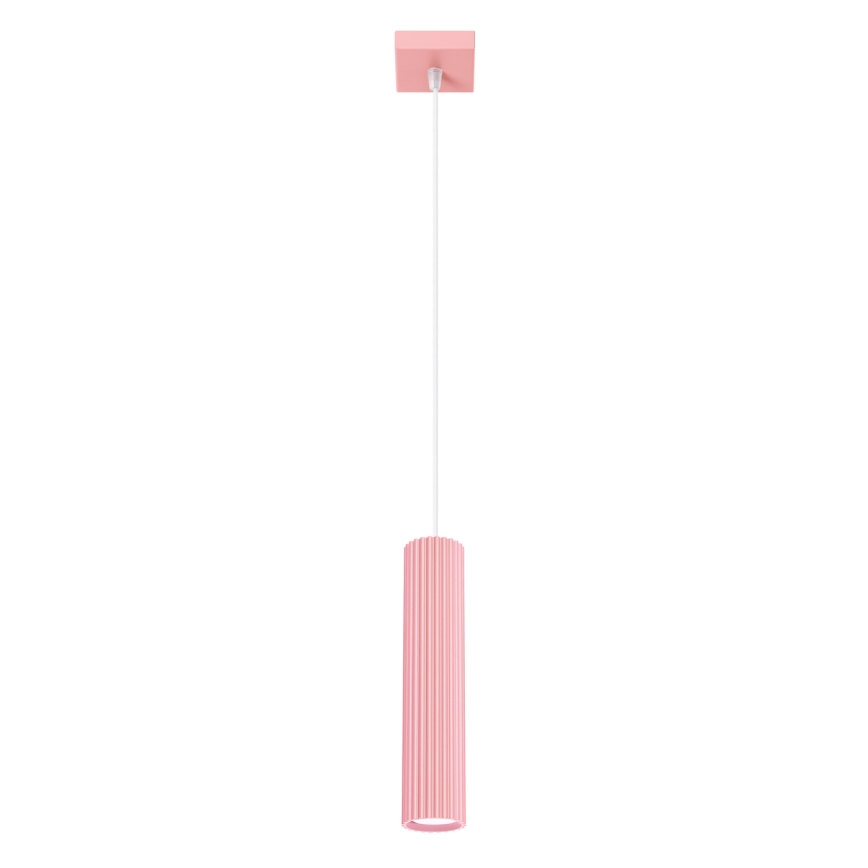 Brilagi - Lámpara colgante LED CRESTO con cable 1xGU10/10W/230V, rosa