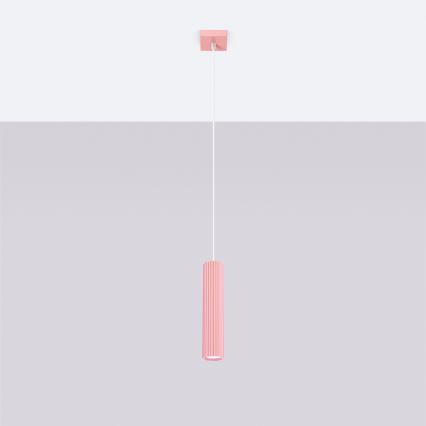 Brilagi - Lámpara colgante LED CRESTO con cable 1xGU10/10W/230V, rosa