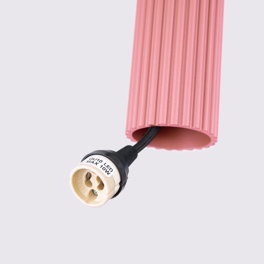 Brilagi - Lámpara colgante LED CRESTO con cable 1xGU10/10W/230V, rosa
