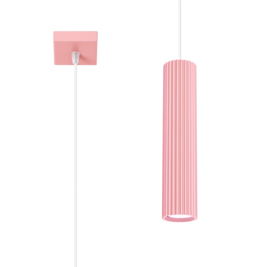 Brilagi - Lámpara colgante LED CRESTO con cable 1xGU10/10W/230V, rosa
