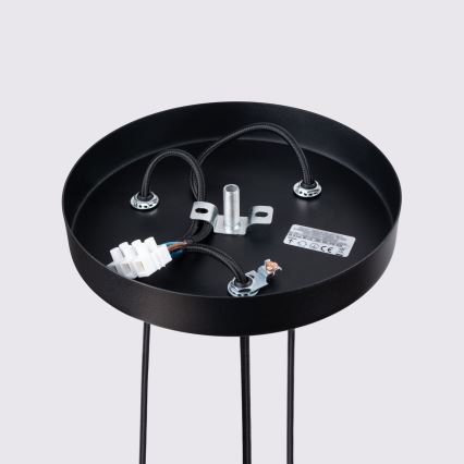 Brilagi - Lámpara colgante LED CRESTO con cable 3xGU10/10W/230V negra