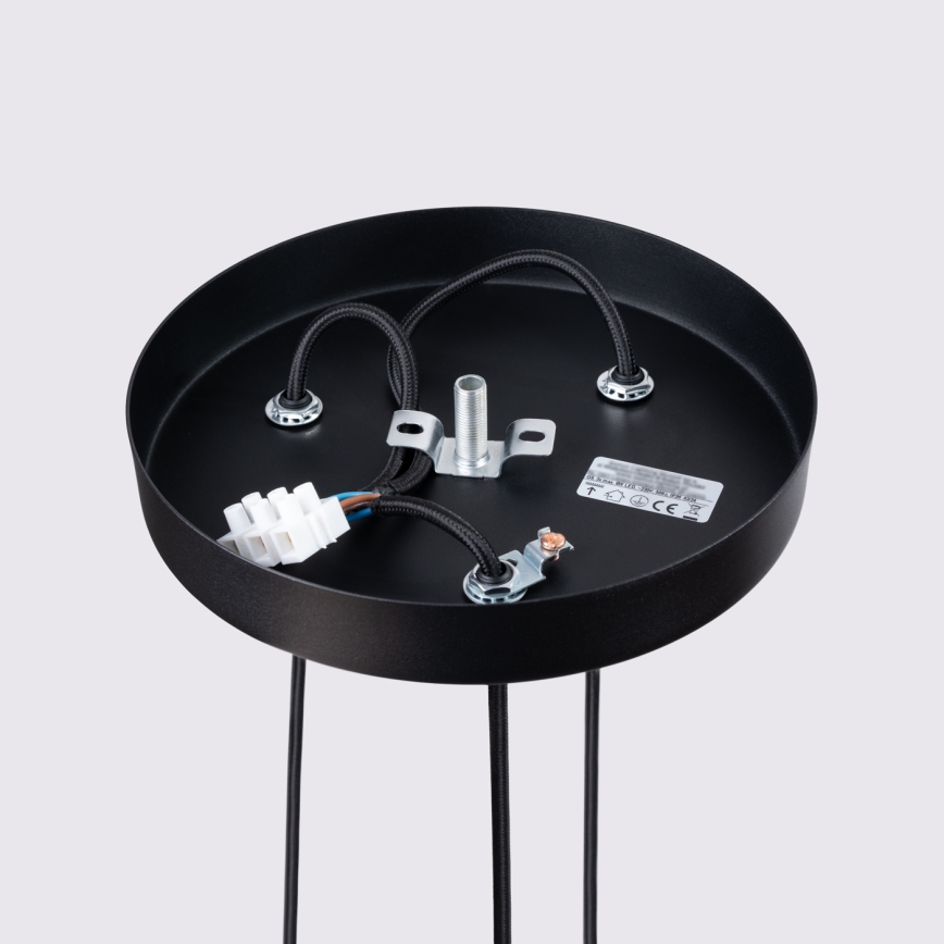 Brilagi - Lámpara colgante LED CRESTO con cable 3xGU10/10W/230V negra