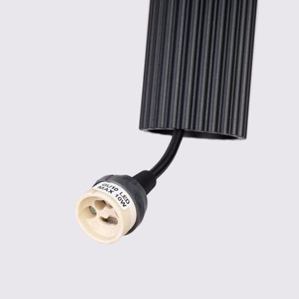 Brilagi - Lámpara colgante LED CRESTO con cable 3xGU10/10W/230V negra