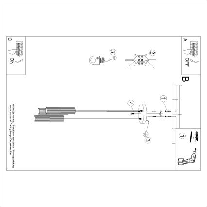 Brilagi - Lámpara colgante LED CRESTO con cable 3xGU10/10W/230V negra