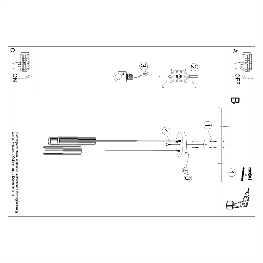 Brilagi - Lámpara colgante LED CRESTO con cable 3xGU10/10W/230V negra
