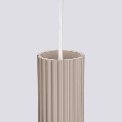 Brilagi - Lámpara colgante LED CRESTO con cable 3xGU10/10W/230V taupe