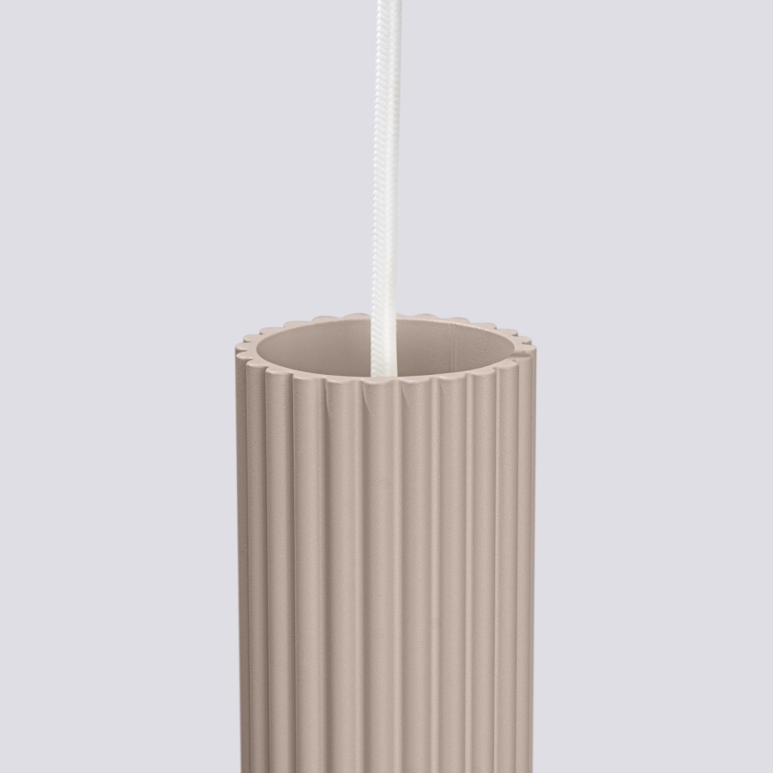 Brilagi - Lámpara colgante LED CRESTO con cable 3xGU10/10W/230V taupe