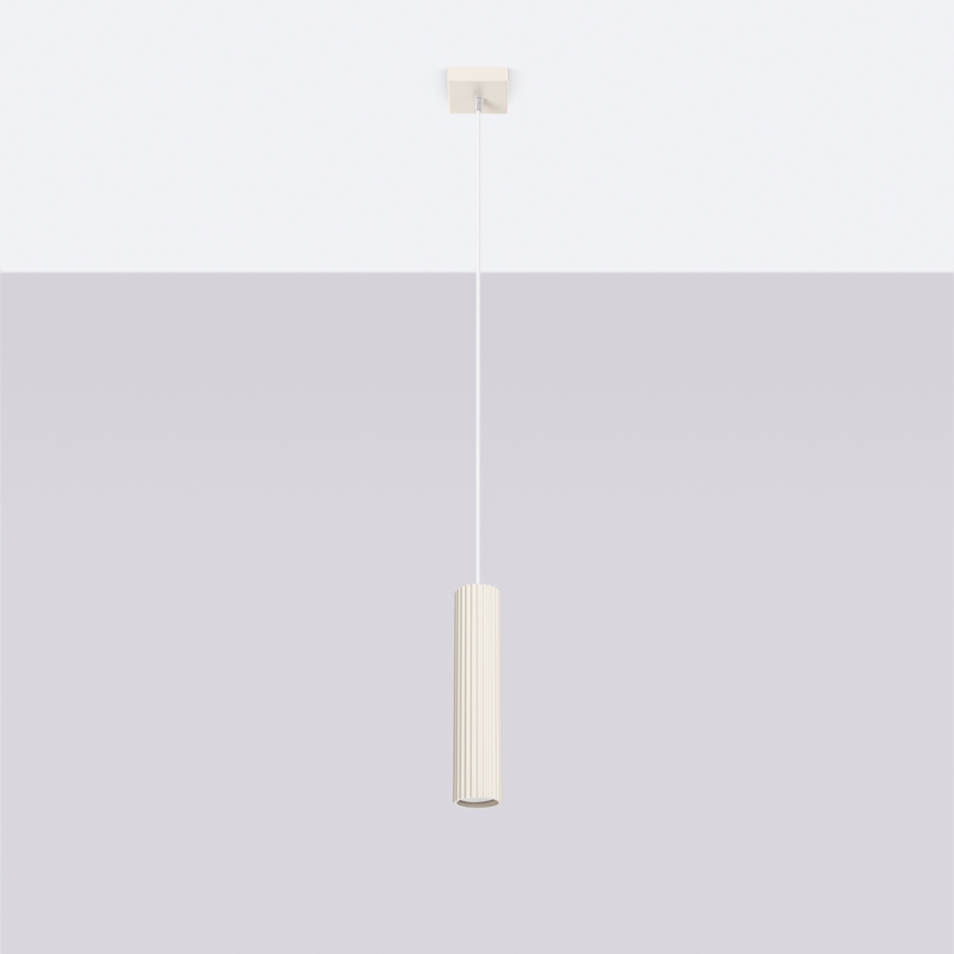 Brilagi - Lámpara colgante LED CRESTO en cable 1xGU10/10W/230V color crema