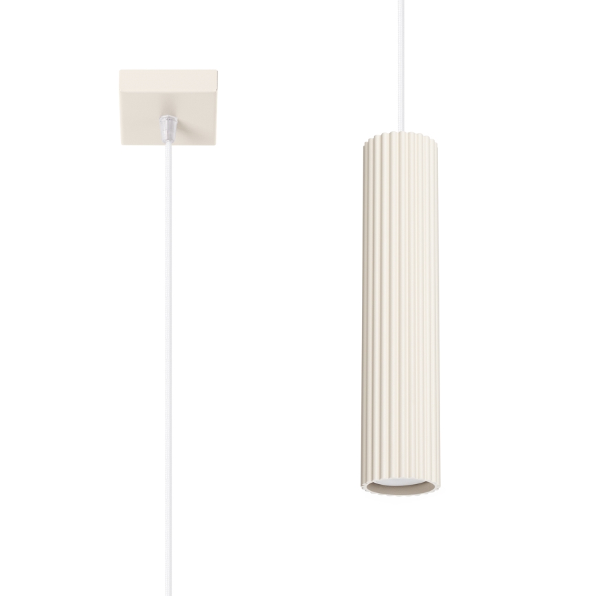 Brilagi - Lámpara colgante LED CRESTO en cable 1xGU10/10W/230V color crema