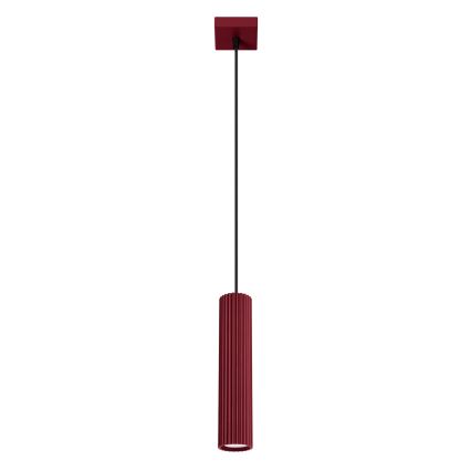 Brilagi - Lámpara colgante LED CRESTO sobre cable 1xGU10/10W/230V burdeos