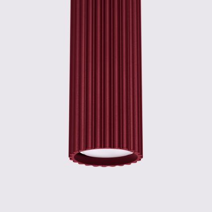 Brilagi - Lámpara colgante LED CRESTO sobre cable 1xGU10/10W/230V burdeos