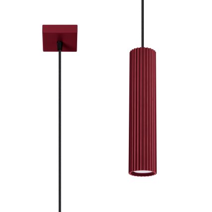 Brilagi - Lámpara colgante LED CRESTO sobre cable 1xGU10/10W/230V burdeos