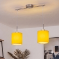 Brilagi - Lámpara colgante LED de cable NUBILA 2xE27/60W/230V amarilla