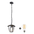 BRILAGI - Lámpara colgante LED de exterior LUNA 1xE27/60W/230V IP44
