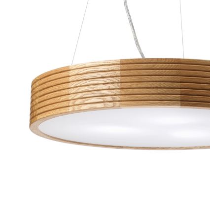 BRILAGI - Lámpara colgante LED en cable CARVALHO MODERN 3xE27/60W/230V roble Ø 47,5 cm