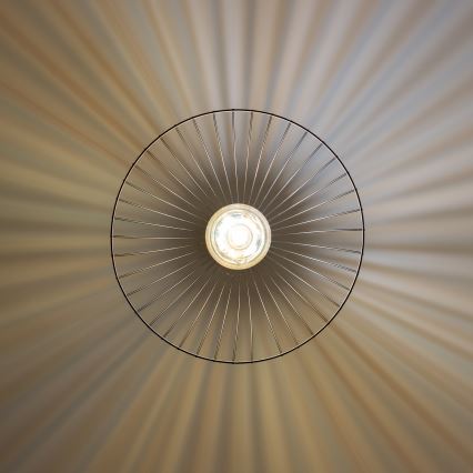 Brilagi - Lámpara colgante LED en cable CERIA WIRE 1xE27/40W/230V Ø 45 cm negra
