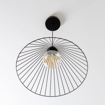 Brilagi - Lámpara colgante LED en cable CERIA WIRE 1xE27/40W/230V Ø 45 cm negra