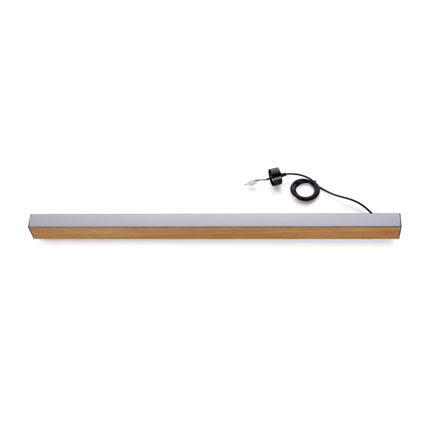 BRILAGI - Lámpara colgante LED en cable GARDALINE LED/100W/230V 120 cm roble