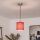 Brilagi - Lámpara colgante LED en cable NUBILA 1xE27/60W/230V Ø 14 cm roja