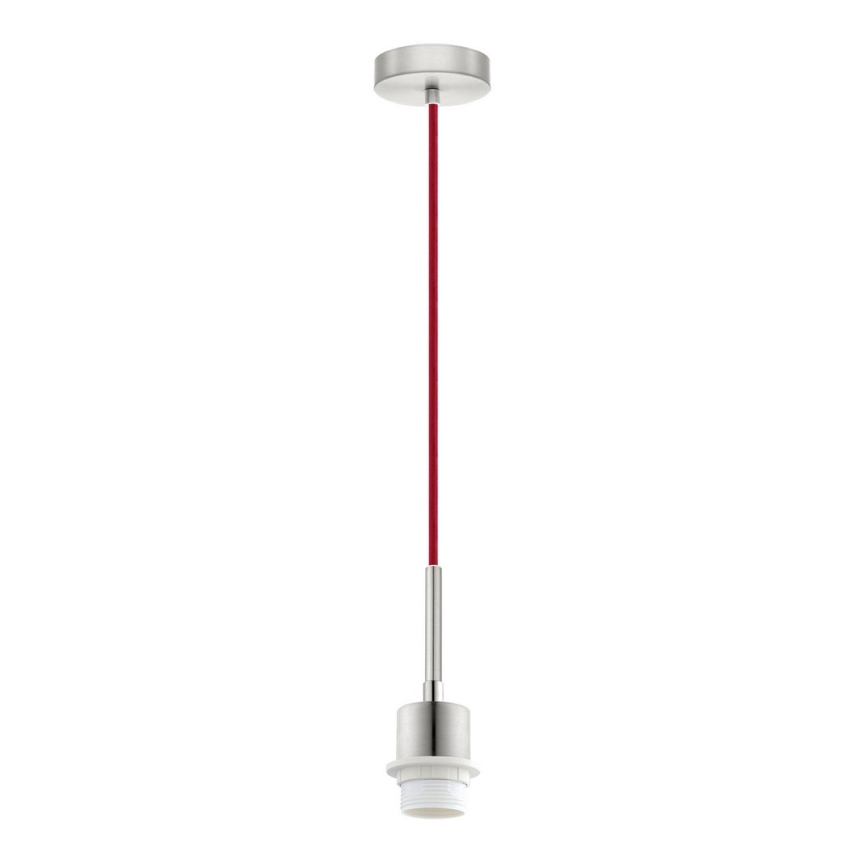 Brilagi - Lámpara colgante LED en cable NUBILA 1xE27/60W/230V Ø 14 cm roja