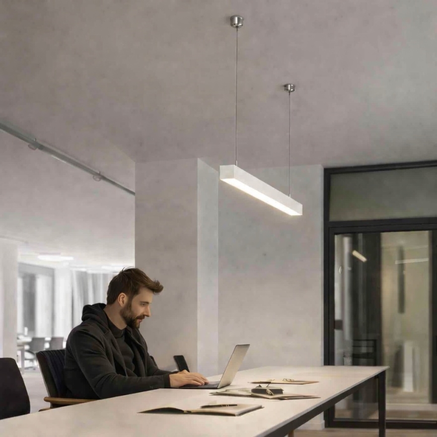 Brilagi - Lámpara colgante LED FULLDAY LED/10/15/20W/230V 2700/4000/6000K 60 cm blanca